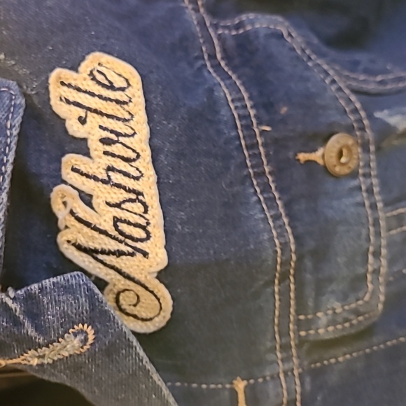 Distressed Denim Jacket - Picture 2 of 7